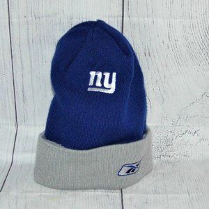 New York Giants NFL Equipment Blue & Gray Beanie OSFA